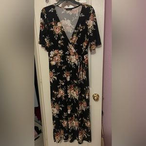 Floral Wrap Dress